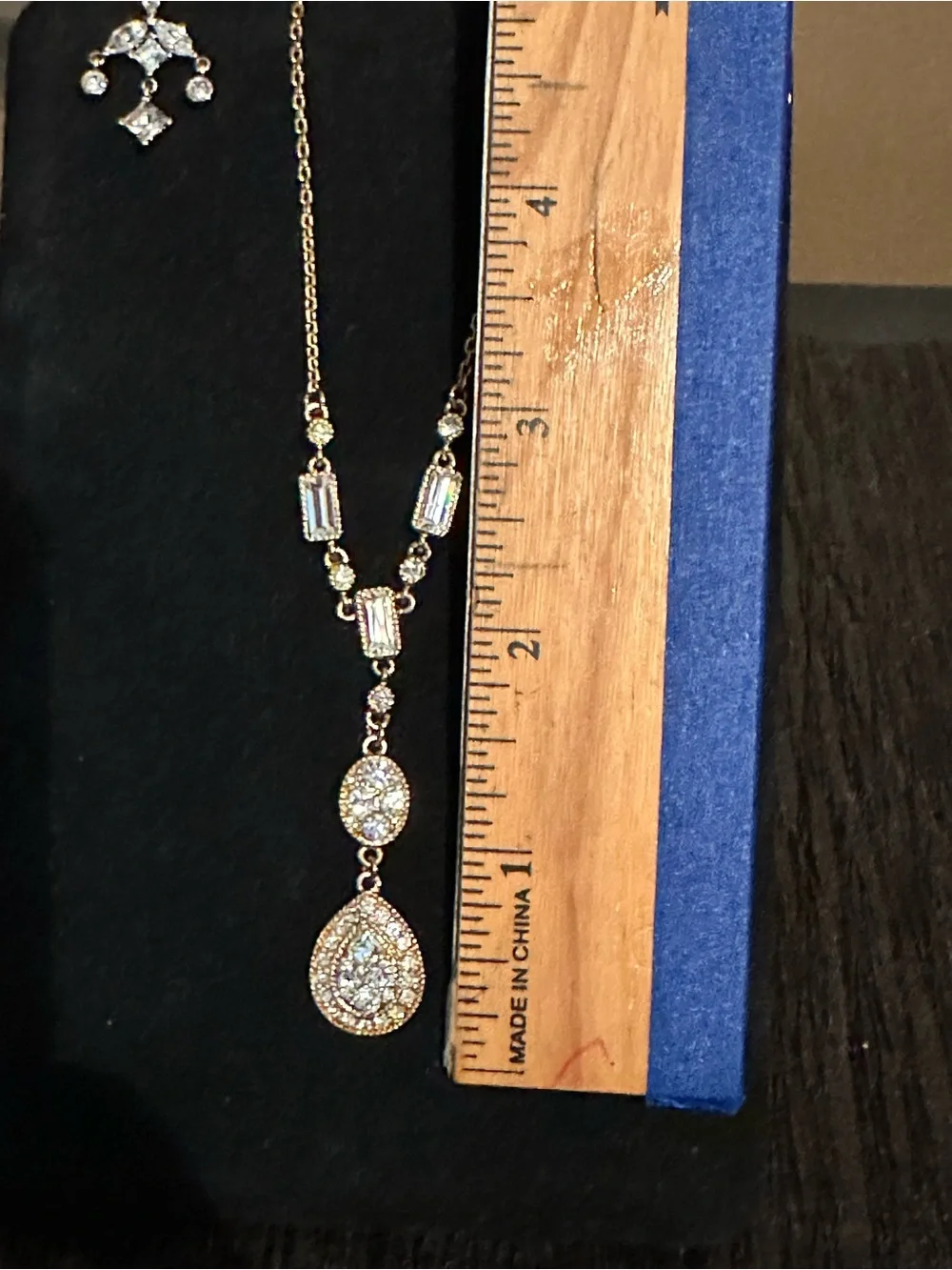 Givenchy Gold-Tone Lavalier Pendant and With Bonus Earrings